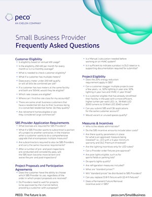 Small Business FAQ